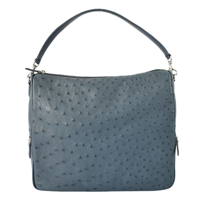 オーストリッチ 本革 ハンドバッグ レディース 2way ショルダー フル