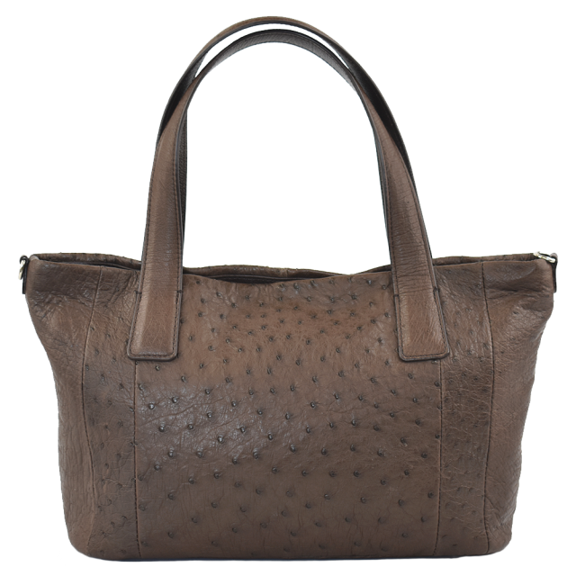 オーストリッチ 本革 2way ハンドバッグ レディース 女性 ショルダー