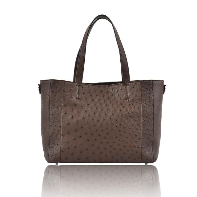 オーストリッチ 本革 2way ハンドバッグ レディース 女性 ショルダー