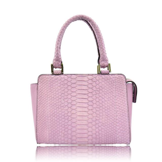 Riamasa パイソン ハンドバッグ 本革 レディース 女性 2way ショルダー
