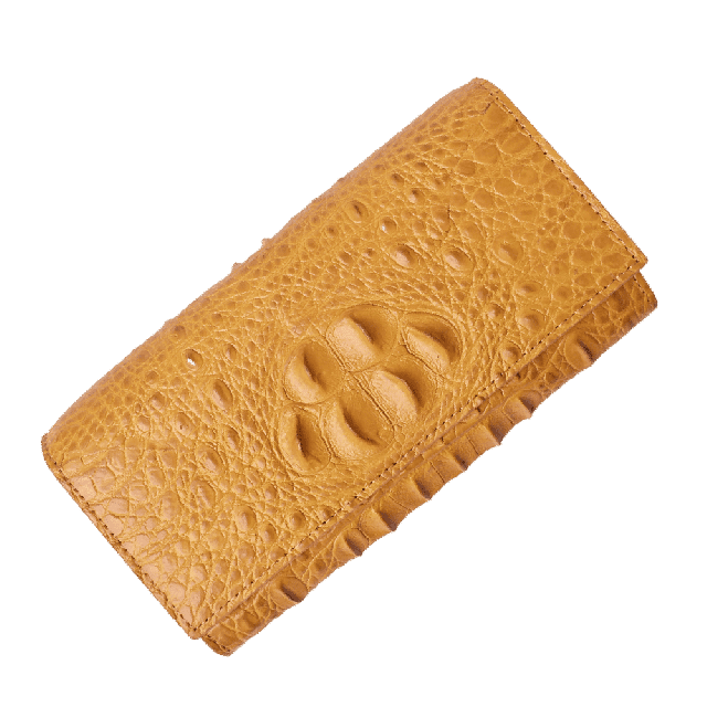 アウトレット クロコダイル 長財布 かぶせ レディース メンズ 本革