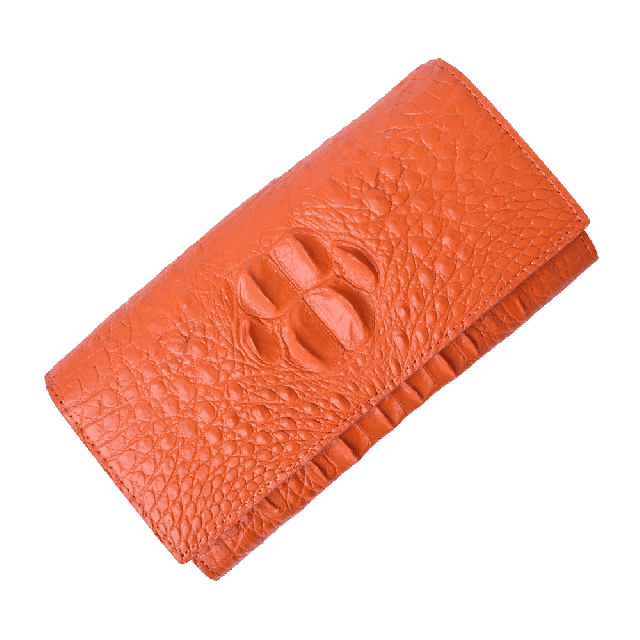 アウトレット クロコダイル 長財布 かぶせ レディース メンズ 本革