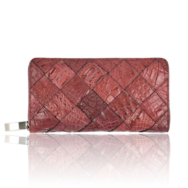 アウトレット クロコダイル 本革 長財布 パッチワーク ヒマラヤ