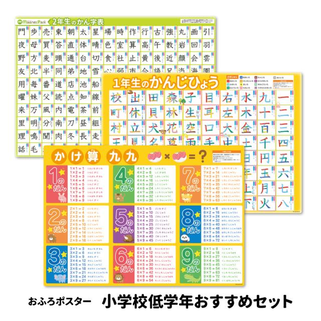 お風呂ポスター 小学校低学年おすすめセット ポスター3点セット マグネットシート製 宅配便限定送料無料の通販は 6,534円