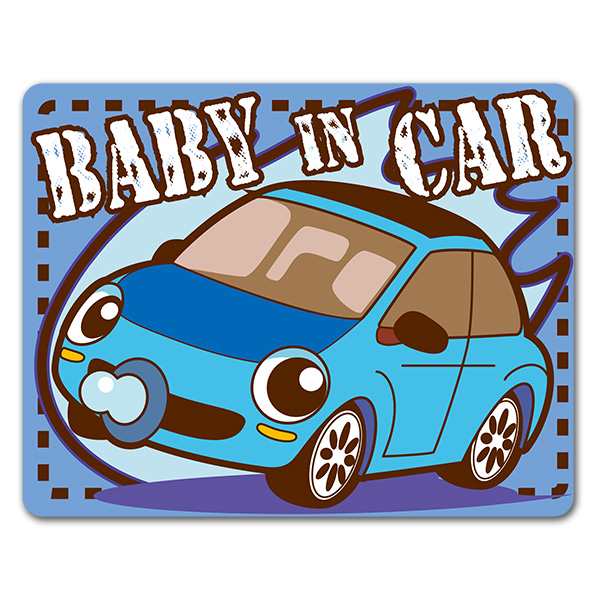 車マグネットステッカー ゆうパケット対応210円 乗用車 青 Baby In Car ベビーインカー ベイビーインカーの通販はau Pay マーケット マグネットパーク Au Pay マーケット店