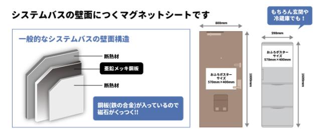 おふろポスター マグネットシート製 宅急便限定 桜並木の道の通販はau Pay マーケット マグネットパーク Au Pay マーケット店