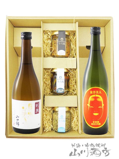 日本酒 おつまみセット 東洋美人 別撰 山田錦 720ml 十 東洋美人 壱番纏 いちばんまとい 純米大吟醸 720ml 十 鮎のおつまみ 3種セット  要冷蔵  送料無料  商品番号 7909