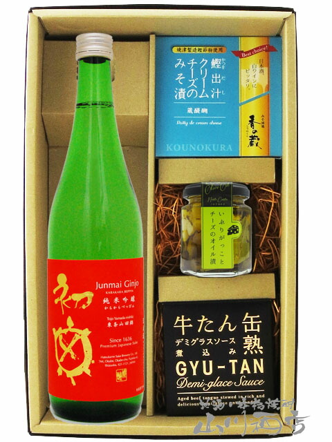 日本酒 おつまみセット  初亀 べっぴん 辛2 からから 純米吟醸 720ml   ＋ おつまみ 3種セット   要冷蔵  送料無料  商品番号 5920の通販は 5,586円