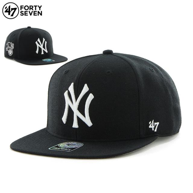 47BRAND キャップ 47ブランド 47キャップ 帽子 ローキャップ ベースボール メンズ レディース ブランド 大きいサイズ ヤンキース SRS17WBP 黒の通販は