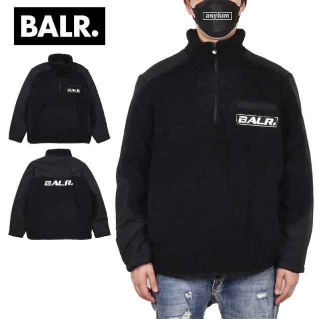 ボーラー ジャケット BALR. フリース ハーフジップ メンズ レディース ブランド 大きいサイズ おしゃれ 黒 balr064 ブラック M L XLの通販は