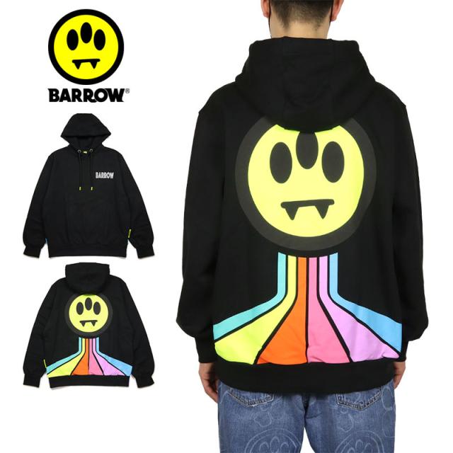 バロー パーカー BARROW プルオーバーパーカー メンズ レディース ブランド 大きいサイズ おしゃれ 人気 黒 バックプリント barrow022の通販は