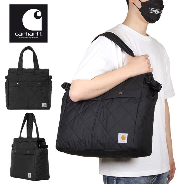 カーハート WIP トートバッグ CARHARTT WIP ショルダー 肩掛け 鞄 カバン 撥水加工 メンズ レディース ブランド 大容量 おしゃれ 黒の通販は