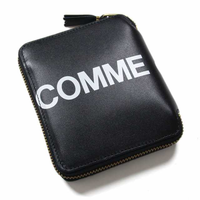 コムデギャルソン 財布 COMME des GARCONS 二つ折り財布 黒 ラウンド