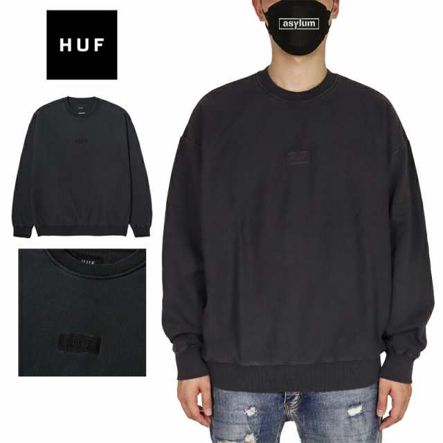 HUF トレーナー ハフ スウェット メンズ レディース ブランド 大きいサイズ おしゃれ おすすめ 人気 ブラック 黒 M L XL