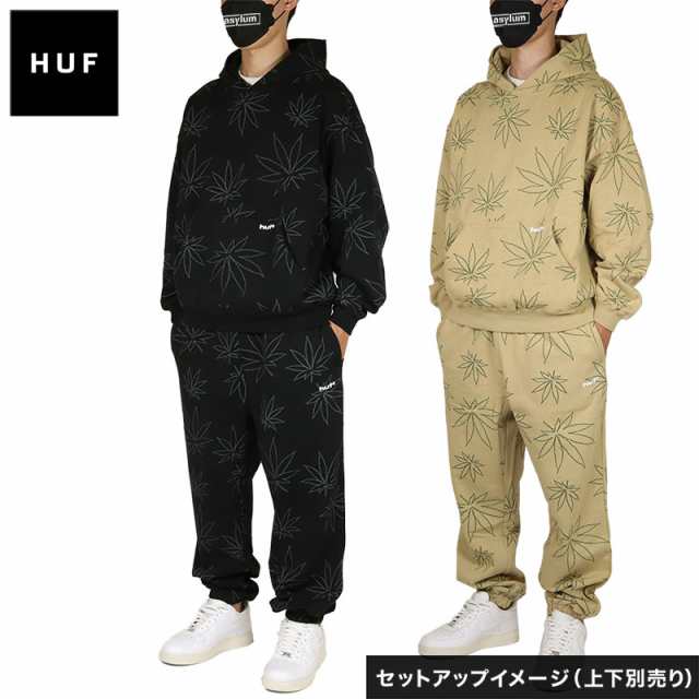 HUF スウェットパンツ ハフ ジョガーパンツ セットアップ 対応 メンズ ブランド 大きいサイズ おしゃれ おすすめ 人気 黒 裏起毛の通販はau  PAY マーケット - ASYLUM | au PAY マーケット－通販サイト