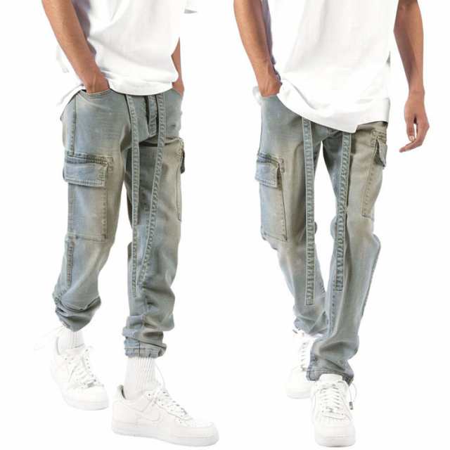 mnml ミニマル デニム カーゴパンツ パンツ DENIM CARGO PANTS ブルー 