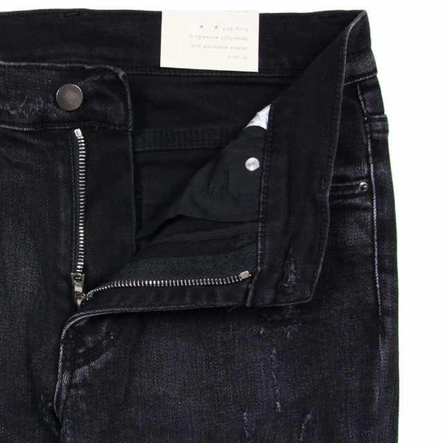 mnml ミニマル デニム スキニー ジーンズ X162 STRETCH DENIM BLACK ブラック 28 29 30 32 34 36  38｜au PAY マーケット