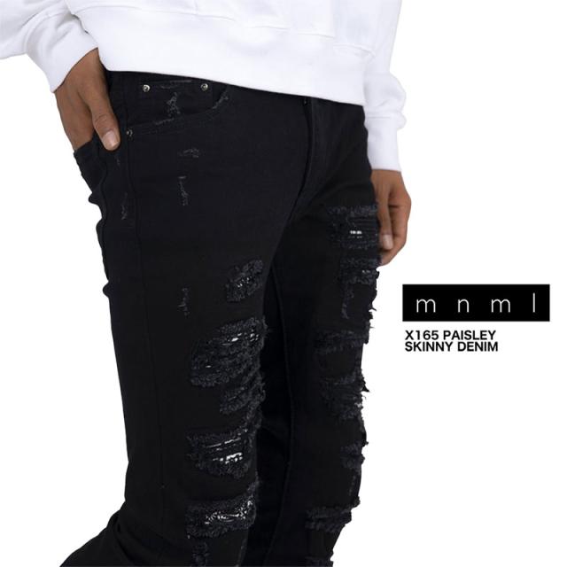 mnml デニム ミニマル スキニーパンツ x165 ストレッチ 30 mnml デニム