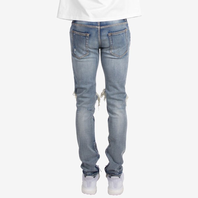 mnml デニム 裾ジップ mnml ミニマル M1 STRETCH DENIM BLUE