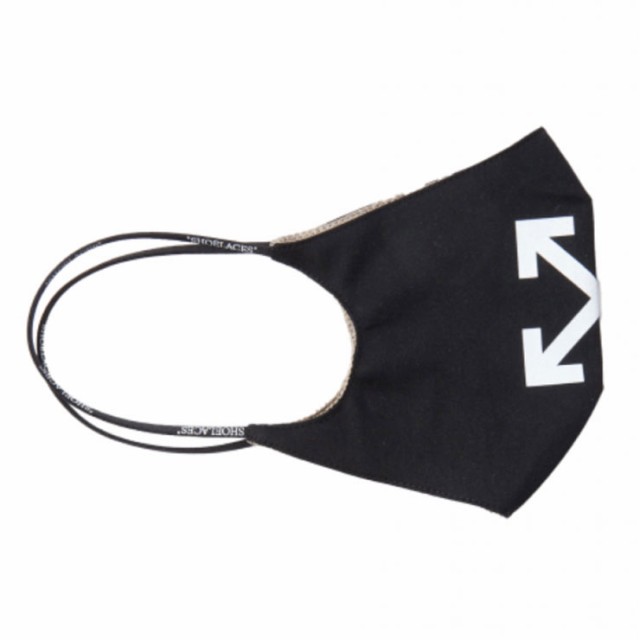 オフホワイト マスク OFF-WHITE 黒マスク 布マスク メンズ