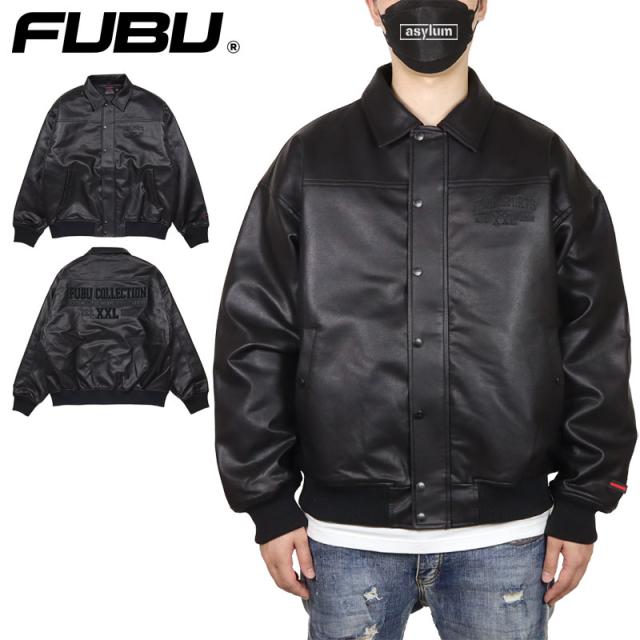 FUBU ジャケット フブ エコレザー アウター メンズ レディース ブランド 大きいサイズ おしゃれ 人気 黒 fubu24aw008 ブラックの通販は 16,335円