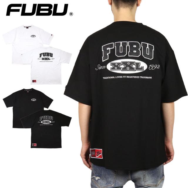 フブ Tシャツ FUBU 半袖 ビッグシルエット オーバーサイズ TEE メンズ レディース ブランド 大きいサイズ おしゃれ 白 黒の通販は