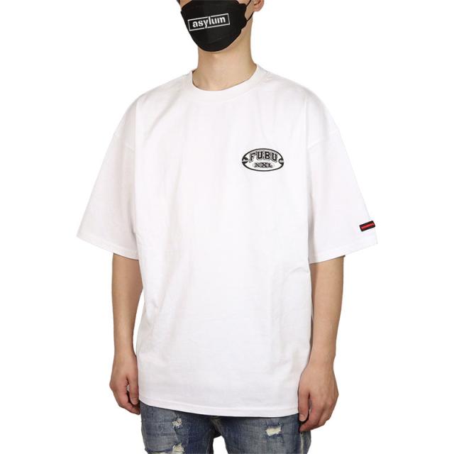 フブ Tシャツ FUBU 半袖 ビッグシルエット オーバーサイズ TEE メンズ レディース ブランド 大きいサイズ おしゃれ 白 黒の通販は