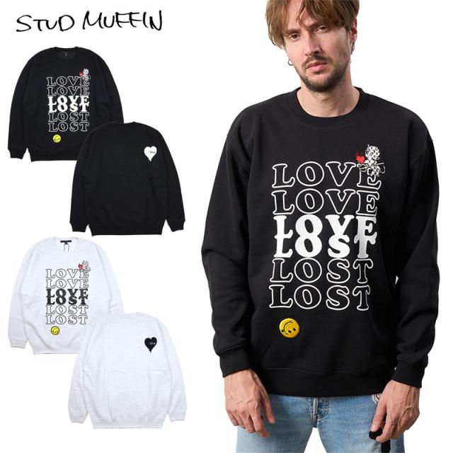 スタッドマフィン トレーナー STUD MUFFIN スウェット 裏起毛 サガラワッペン メンズ レディース ブランド 大きいサイズ おしゃれ 黒の通販は 12,122円