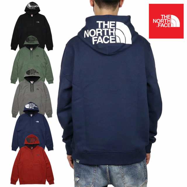 THE NORTH FACE ノースフェイス ワンポイント フーディー パーカー アウトドア プルオーバー ネイビー (メンズ M)   O5774