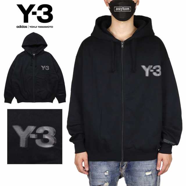 Y-3 ワイスリー ジップアップパーカー Y3 アディダス メンズ レディース ブランド 大きいサイズ 人気 黒 ブラック M L XL