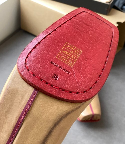 本革 上位モデル ハンドメイド パンプス ローヒール バレエシューズ クロスストラップ スクエア ローヒール エイジングウォッシュ 痛くない 歩きやすい レディース 走れる_2