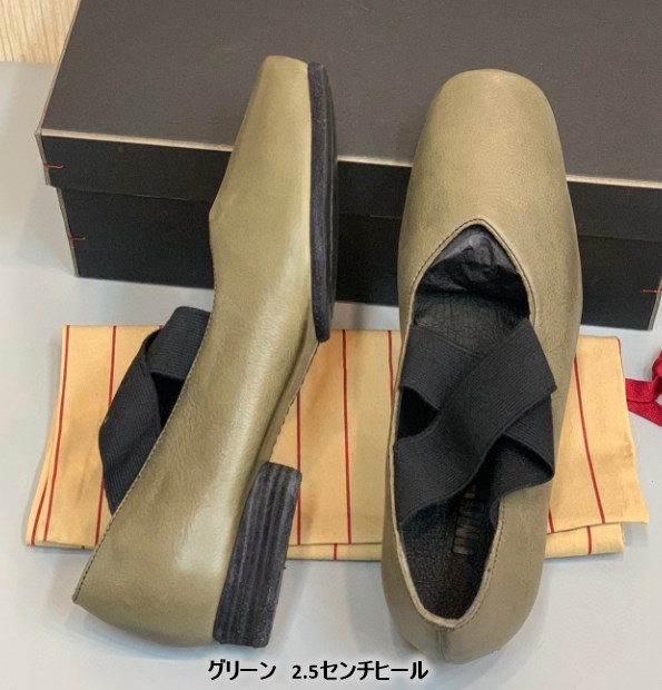 本革 上位モデル ハンドメイド パンプス ローヒール バレエシューズ クロスストラップ スクエア ローヒール エイジングウォッシュ 痛くない 歩きやすい レディース 走れる_12