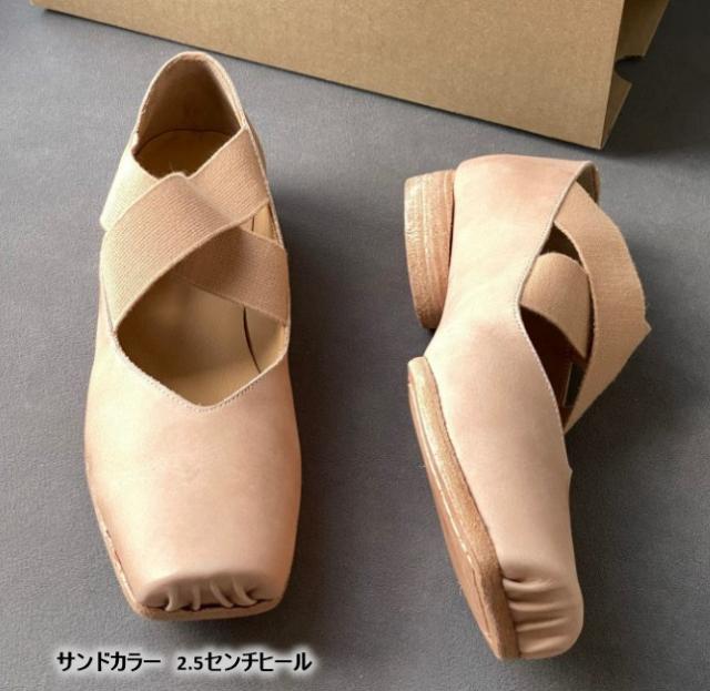 本革 上位モデル ハンドメイド パンプス ローヒール バレエシューズ クロスストラップ スクエア ローヒール エイジングウォッシュ 痛くない 歩きやすい レディース 走れる_19
