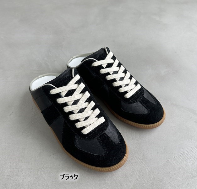 本革 レースアップ スリッポン サンダル風 カジュアルシューズ レディース メンズ フラットソール つま先あり バックレス 本革 レースアップ スリッポン サンダル風 カジュアルシューズ