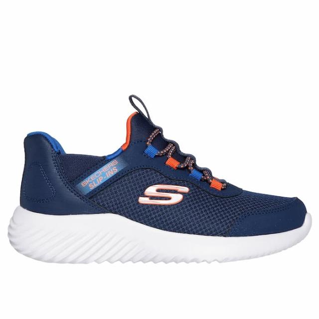 SKECHERS スケッチャーズ スリップインズ バウンダー ブリスクバースト BOUNDER-BRISK-BURST キッズ ジュニア スニーカー ハンズフリー 運動靴 軽量 403822L-NVBLの通販は 6,490円