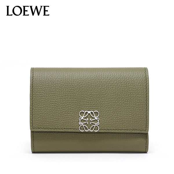 ロエベ LOEWE アナグラム バーティカル ウォレット スモール 三つ折り財布【ARTICHOKE GREEN】 C821S33X01  8593/【2023SS】l-wallet｜au PAY マーケット