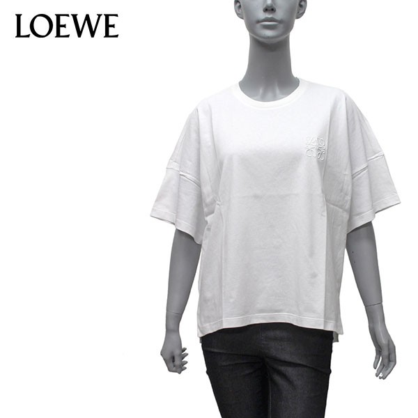 ロエベ LOEWE レディース アナグラム ANAGRAM クロップド丈Tシャツ【ホワイト】 S359341XA4  2100/【2022-23AW】l-tops｜au PAY マーケット