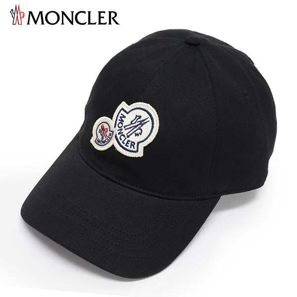 モンクレール MONCLER キャップ 帽子 ダブルワッペン