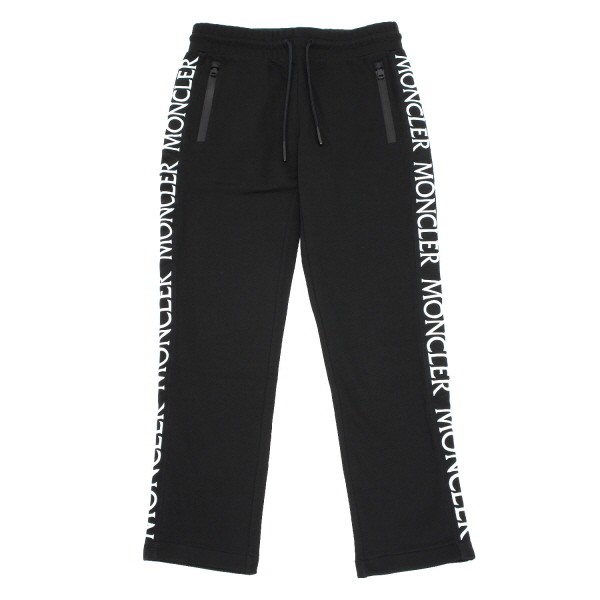 モンクレール MONCLER メンズ ロゴライン パーカースウェットパンツ 上下セット【ブラック】 8G00035 V8183  999/【2022-23AW】m-tops｜au PAY マーケット