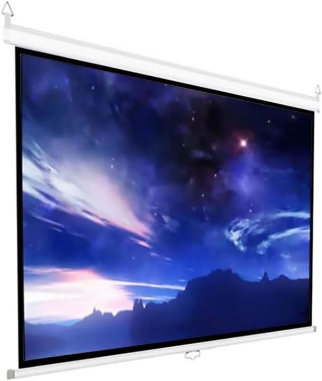 100インチ16:9 プロジェクタースクリーン 吊り下げプロジェクタースクリーン プロジェクター スクリーン (100インチ16:9)の通販は