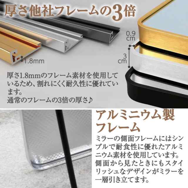 スタンドミラー アーチ型 150cmｘ40cm 鏡 姿見 全身 大型 壁掛け