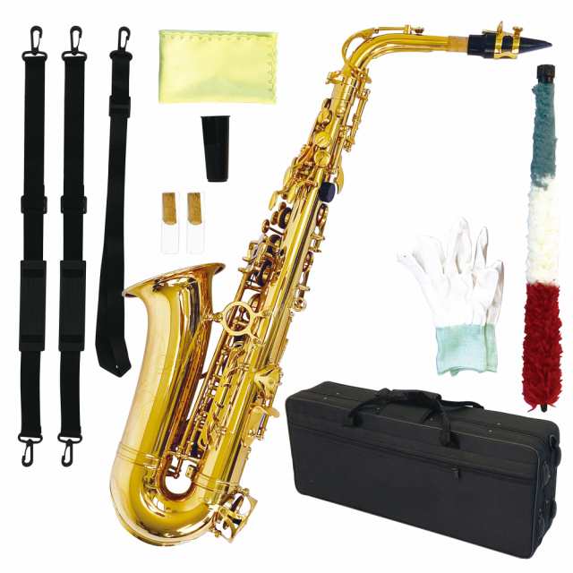 新品/正規品 アルトサックス 初心者セット E Saxophone ゴールド