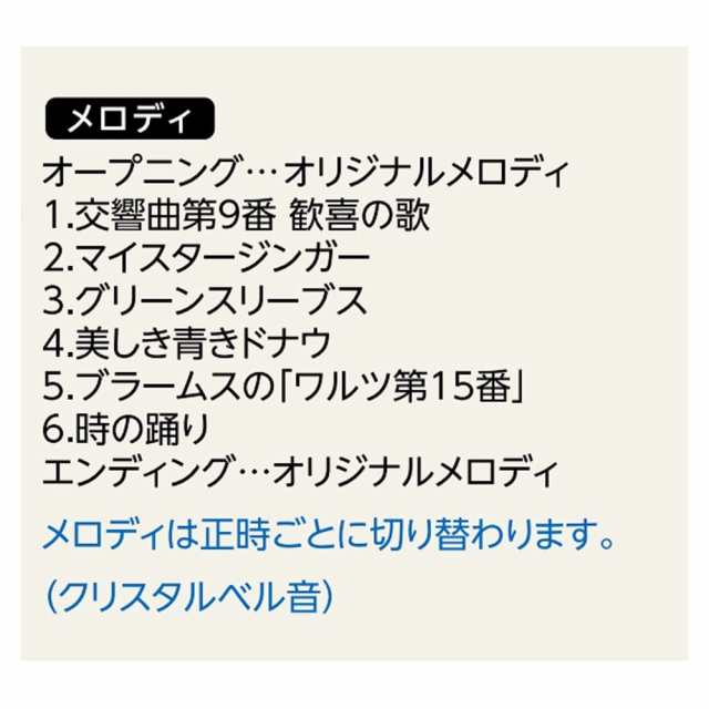 SEIKO セイコー クロック 掛時計 からくり 6曲 メロディ 回転飾り ...