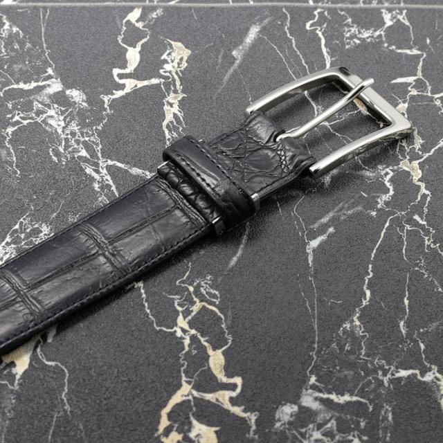dunhill ダンヒル ベルト ワニ革 アリゲーター