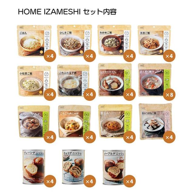 防災 長期保存食 送料無料 ［ イザメシ ］ ＨＯＭＥ ＩＺＡＭＥＳＨＩ ｜注文後、2週間程度でのお届け予定(直)_1