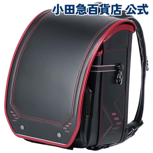 ［ くるピタ ］ スピードライン ランドセル ブラック／レッド ｜小田急のランドセル 2027 百貨店 送料無料 ６年保証(ラ)