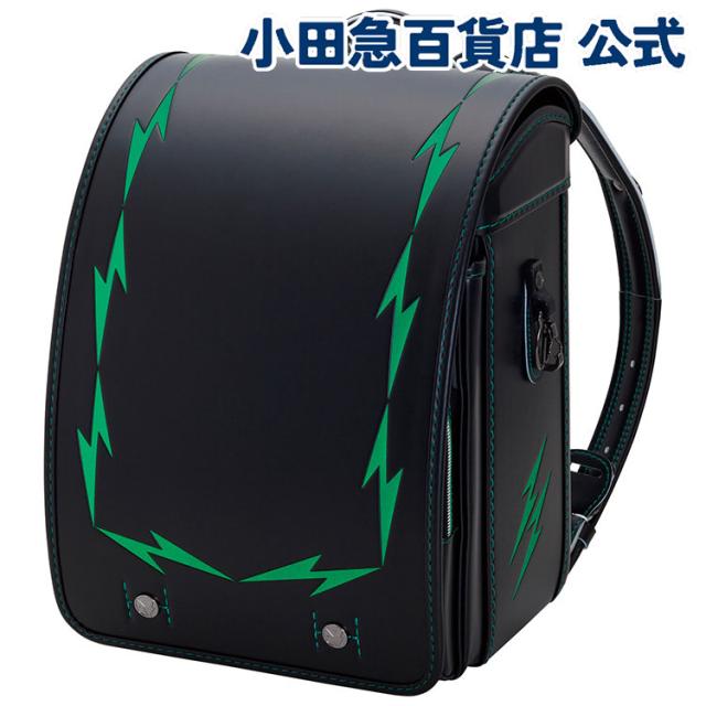 ＼承りは9/1 9:59まで！／〈ネーム入れ無料〉［ コクホー ］ ダブルサンダーX ランドセル ブラック／グリーン ｜小田急のランドセル 2027 百貨店 送料無料 ６年保証(ラ)