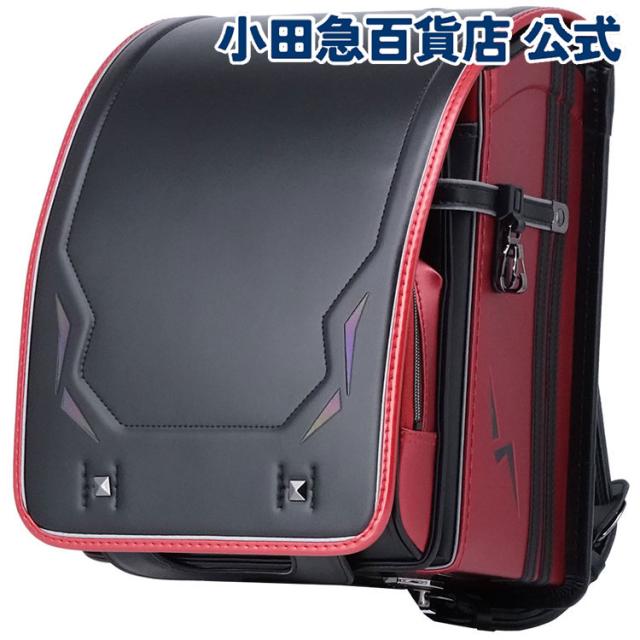 ［ くるピタ ］ レインボースパーク ランドセル ブラックメタリックレッド ｜小田急のランドセル 2027 百貨店 送料無料 ６年保証(ラ)