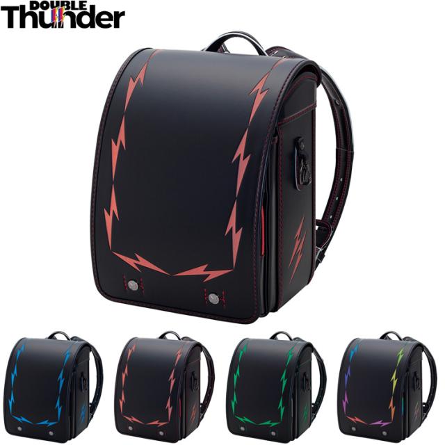 ＼承りは9/1 9:59まで！／〈ネーム入れ無料〉［ コクホー ］ ダブルサンダーX ランドセル ブラック／レッド ｜小田急のランドセル 2027 百貨店 送料無料 ６年保証(ラ)_1