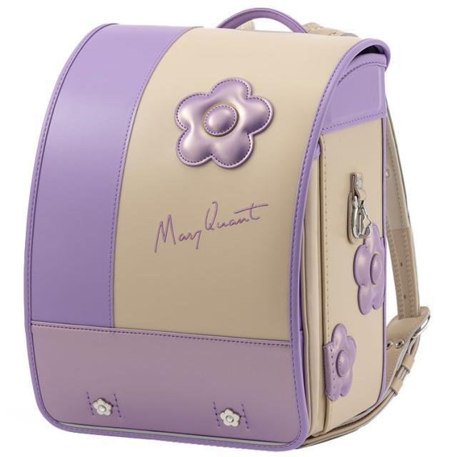 ［ マリークワント MARY QUANT ］ デイジーストライプ ランドセル パープル ｜小田急のランドセル 2027 百貨店 送料無料 ６年保証(ラ)_2
